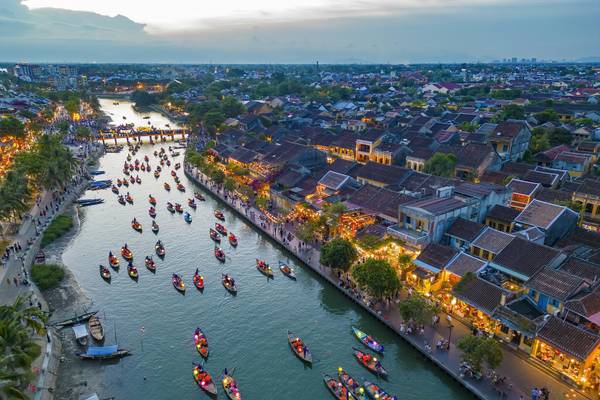 Vietnam, Hoi An, Fluss