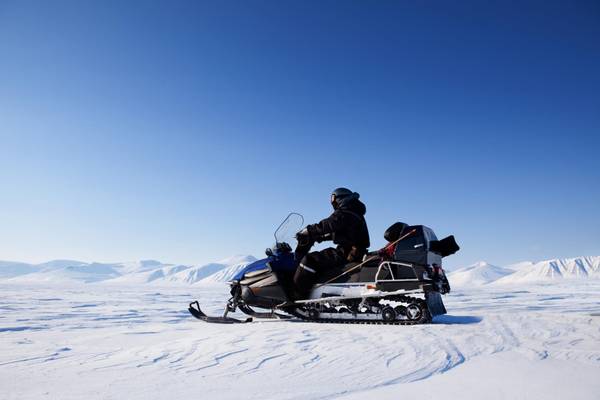 Norwegen, Schneemobil-Safari