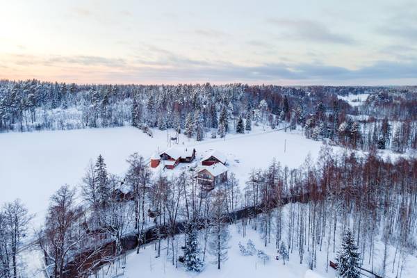 Finnland, Lappland, Winterlandschaft