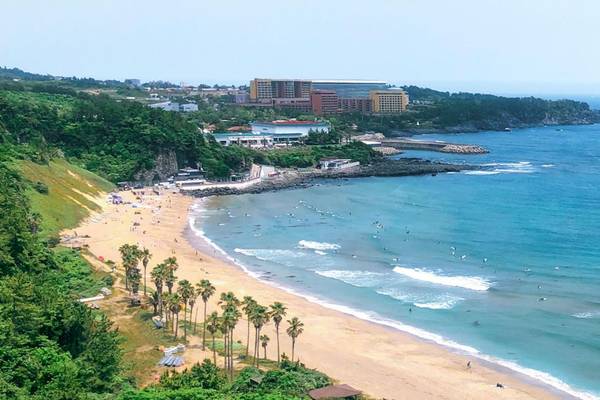 Strand von Jeju, Südkorea