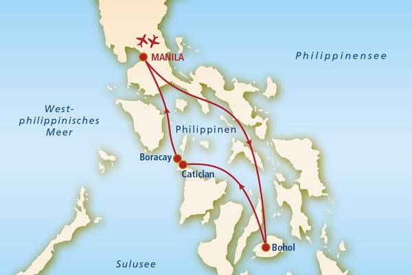 Routenkarte MNLA02 Philippinen