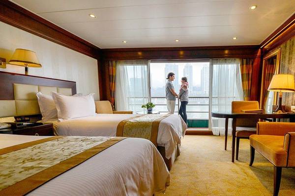 China, 5* Yangtze Schiff Kabinenbeispiel