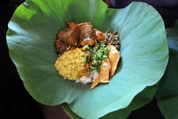 Sri Lanka, Reis auf Lotusblatt