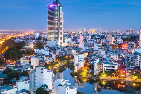 Vietnam Hanoi am Abend