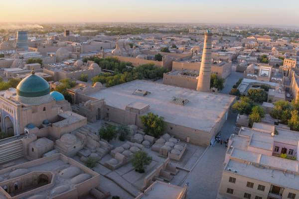 Usbekistan, Chiwa, Stadtansicht